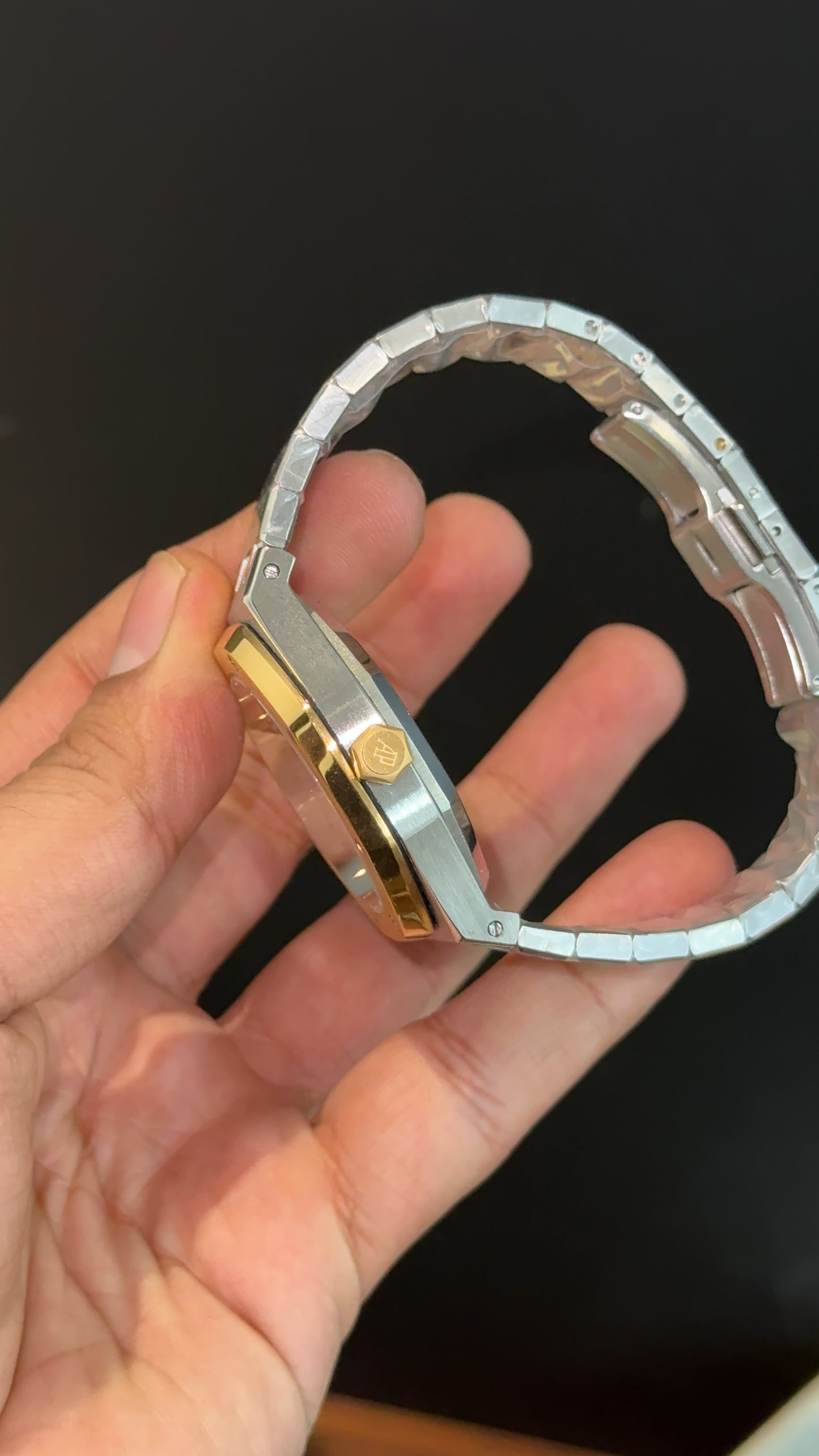 AP | Auto | Gold Two Tone | White  Box Dial