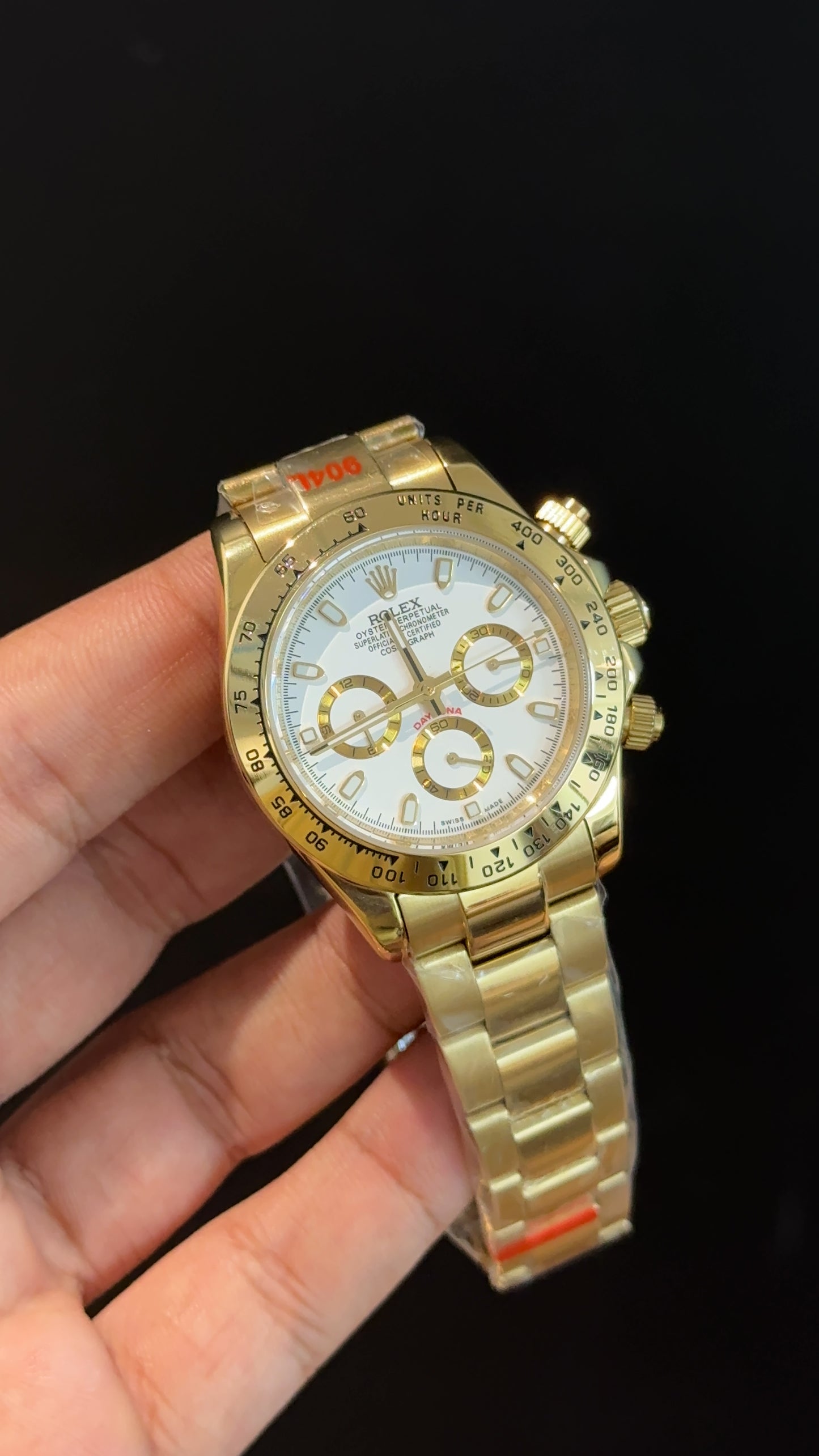 Daytona | Gold Chain | Chrono | White Dial