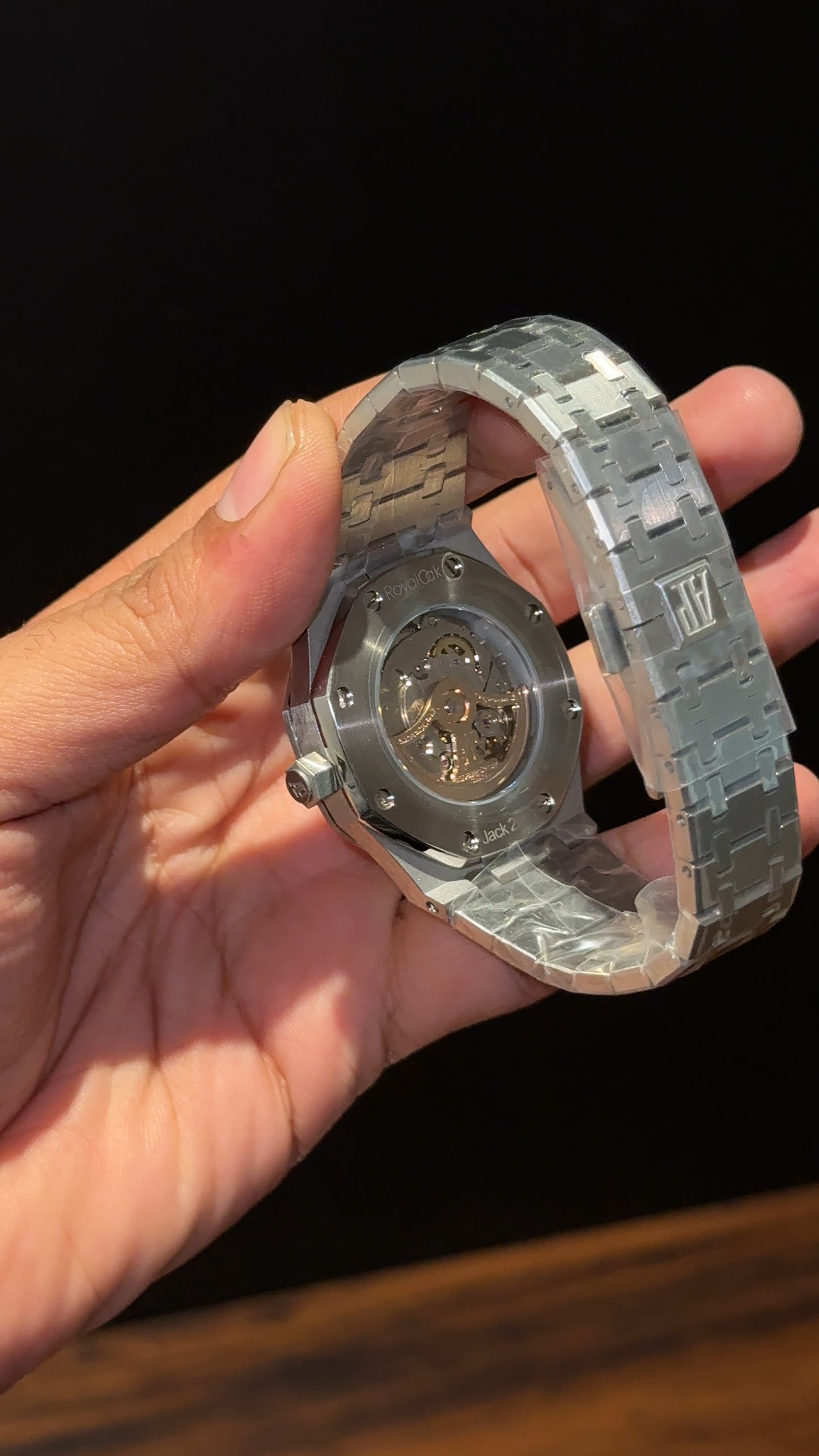 AP Auto | Silver Chain | Gradient Green Dial