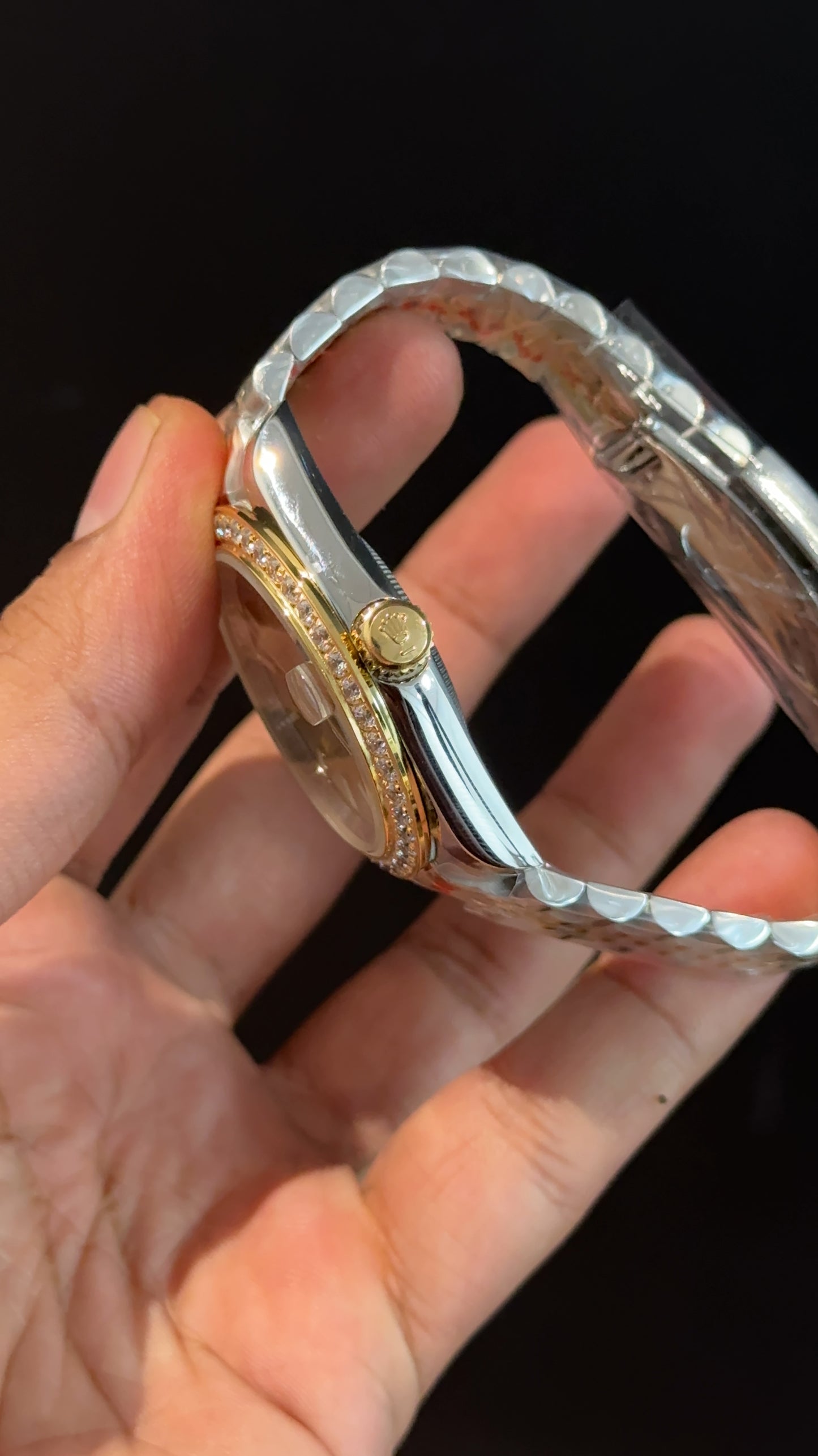 DateJust | Diamond Bezel | Gold Two Tone | Gold Dial