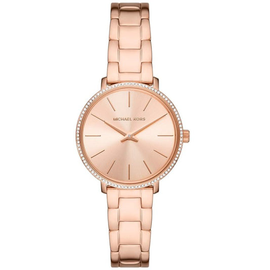 Michael Kors Women’s Quartz Rose Gold Stainless Steel Rose Gold Dial 32mm Watch MK1040