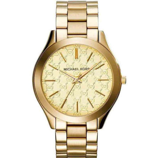 Michael Kors Women’s Quartz Gold Stainless Steel Champagne Dial 42mm Watch MK3335