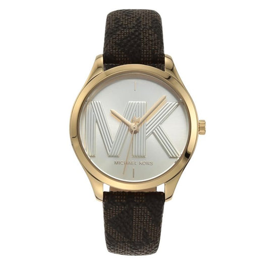 Michael Kors Women’s | Brown Leather Strap Gold Dial 33mm MK2862