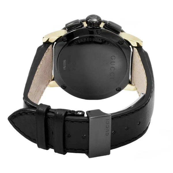 Gucci Men’s | Quartz Leather Strap Black Dial 44mm YA101203