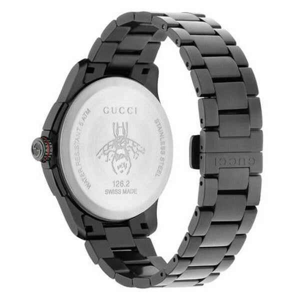 Gucci Men’s Swiss Made Quartz Black Stainless Steel Black Dial 44mm Watch YA126269 New Arrival