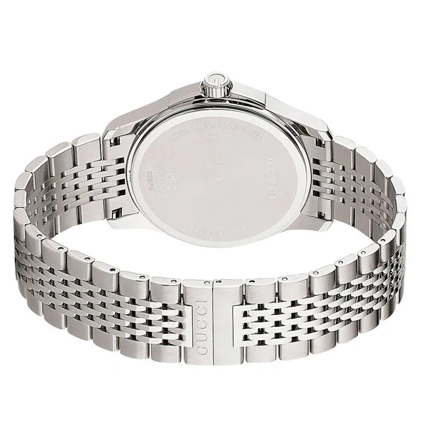 Gucci Men’s | Quartz Stainless Steel Silver Dial 38mm YA126401