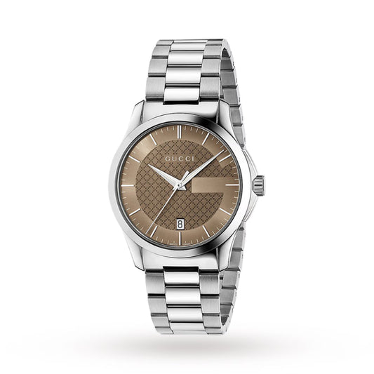 Gucci Men’s | Quartz Stainless Steel Brown Dial 38mm YA126445