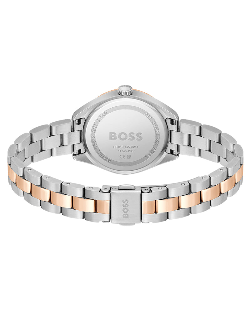 Hugo Boss Women’s Quartz Two-tone Stainless Steel Silver Dial 32mm 1502727