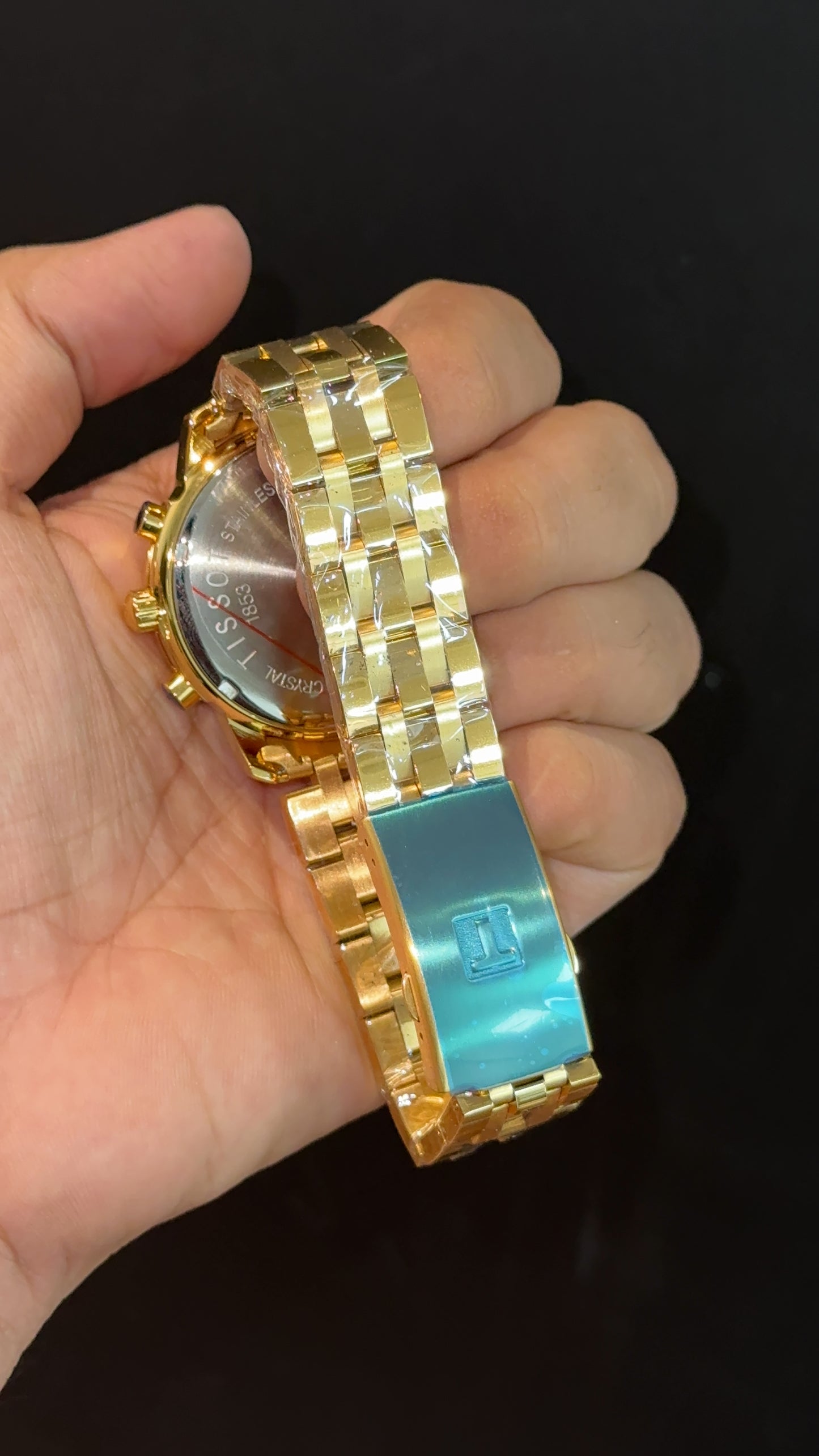 Tissot | Gold Chain | Gold Chrono | Black Dial
