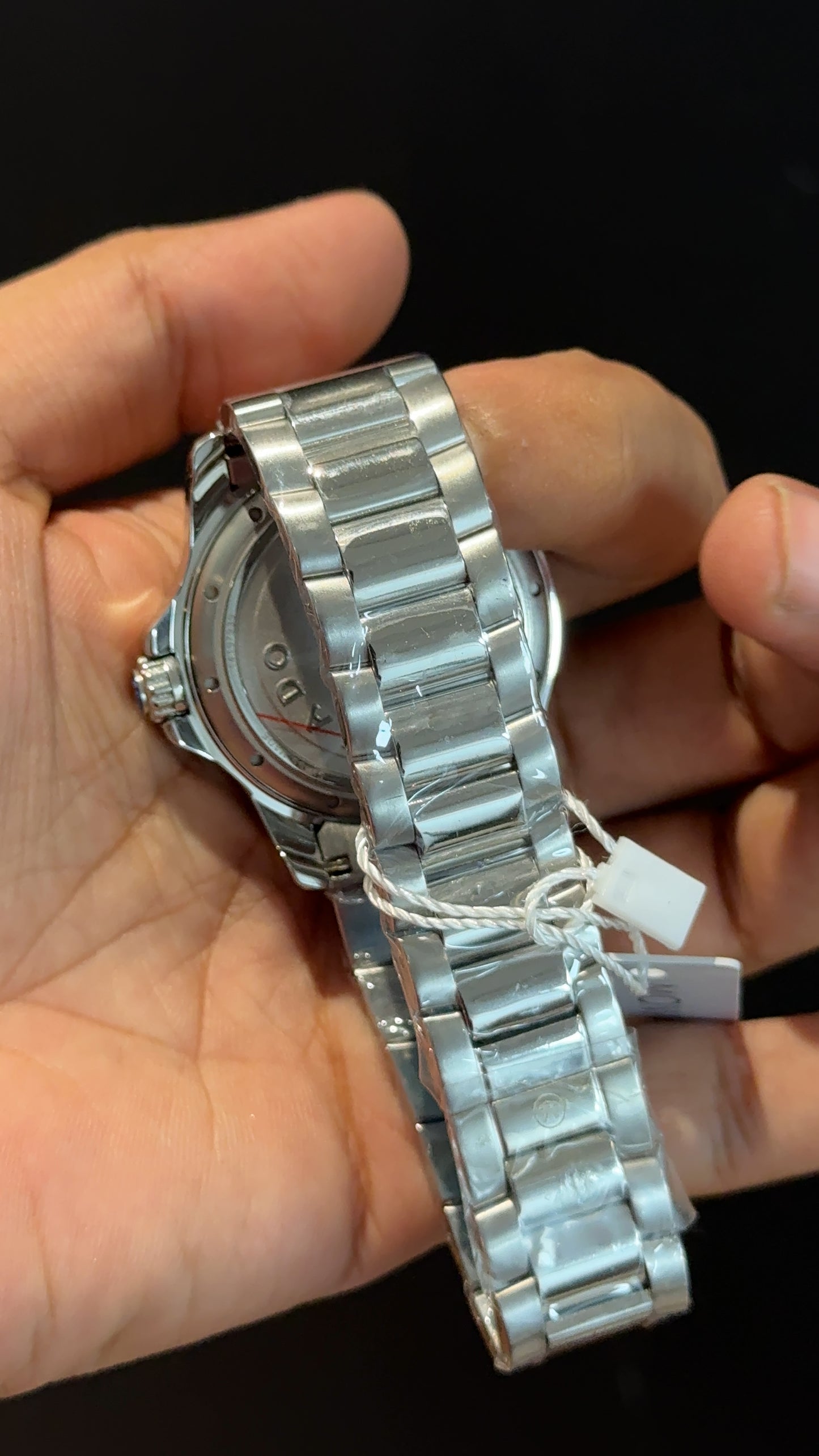 Movado | Silver Chain | Blue Plain Dial