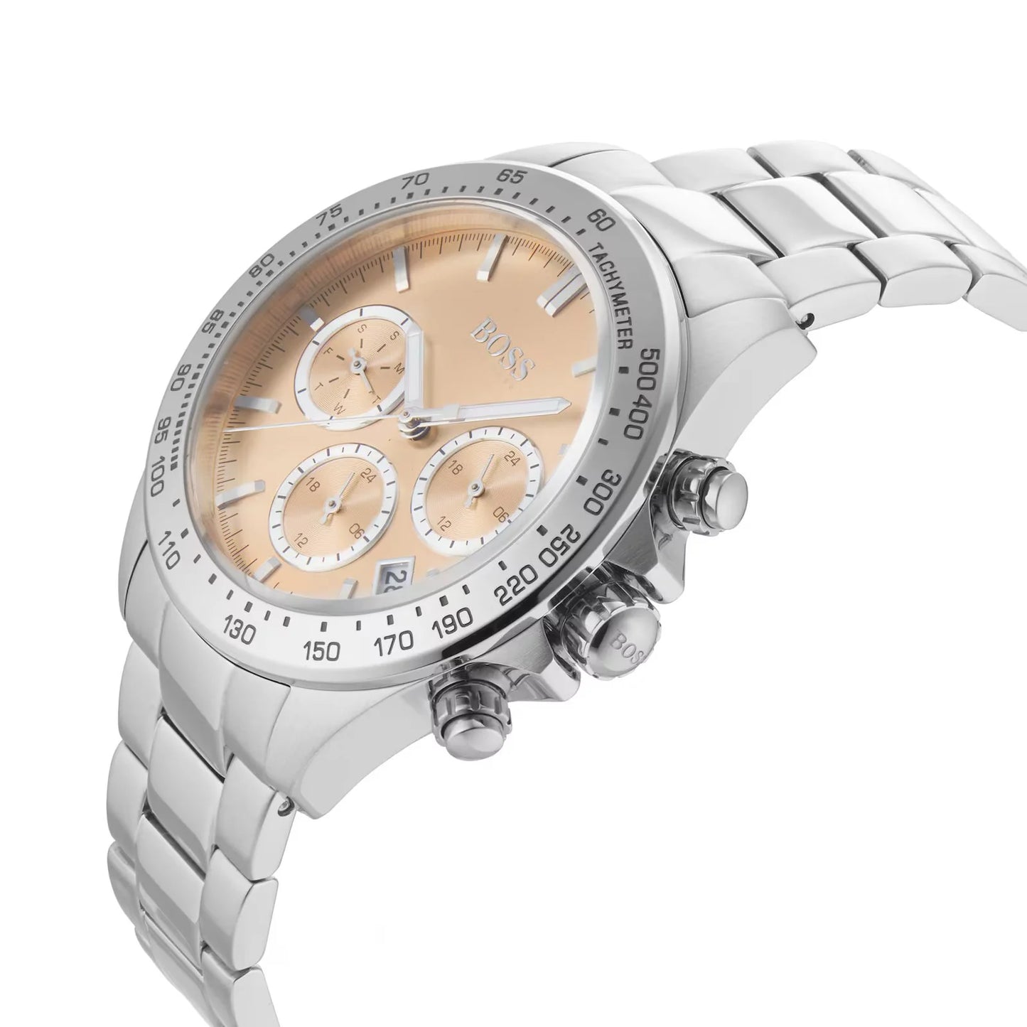 Hugo Boss Women’s Chronograph Quartz Silver Stainless Steel Beige Dial 38mm 1502615