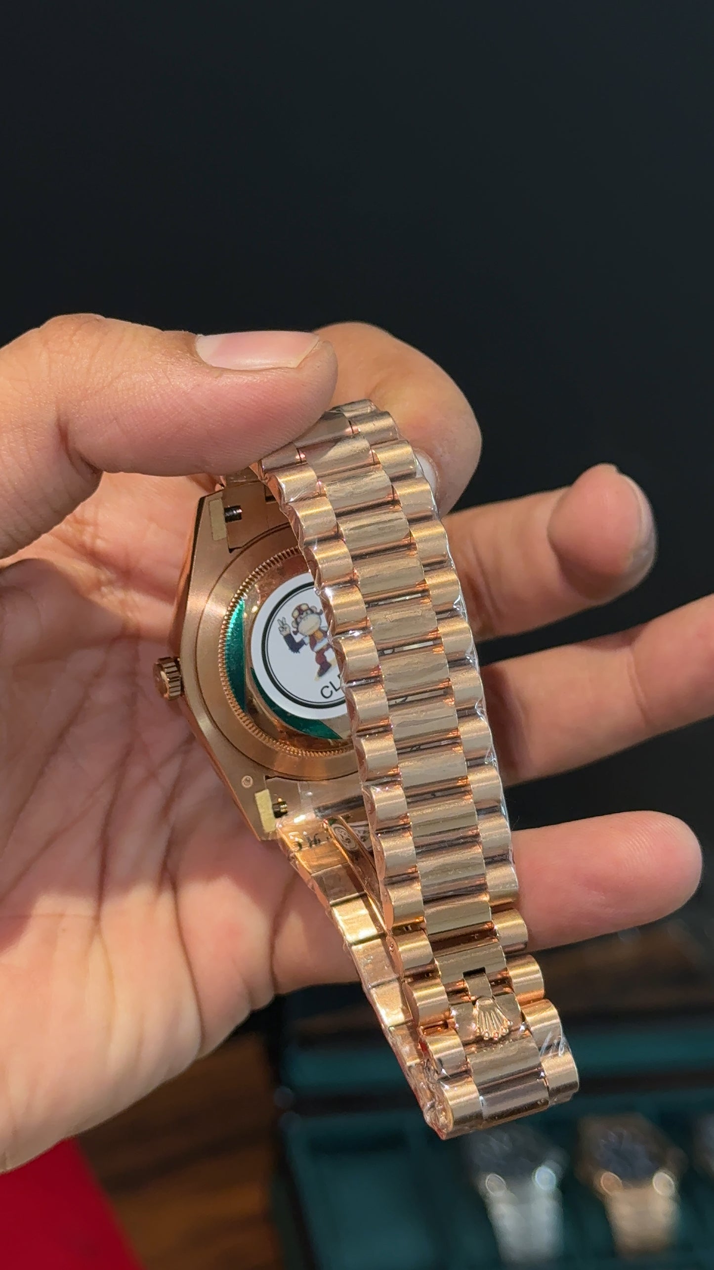 Premium DayDate | Rose Chain | Roman Digits | Brown Dial