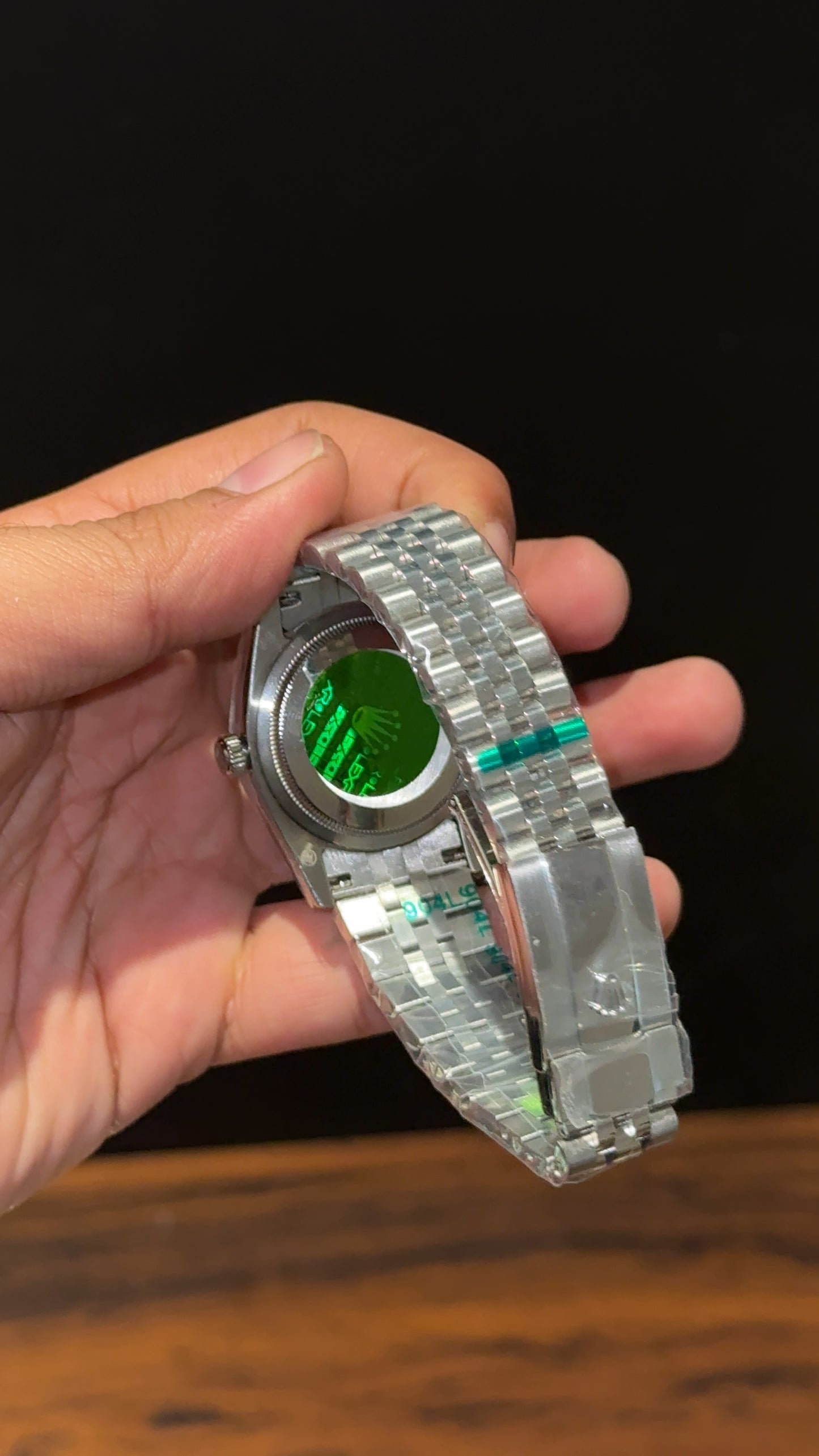 DateJust | 36mm | Silver Chain | Black Dial