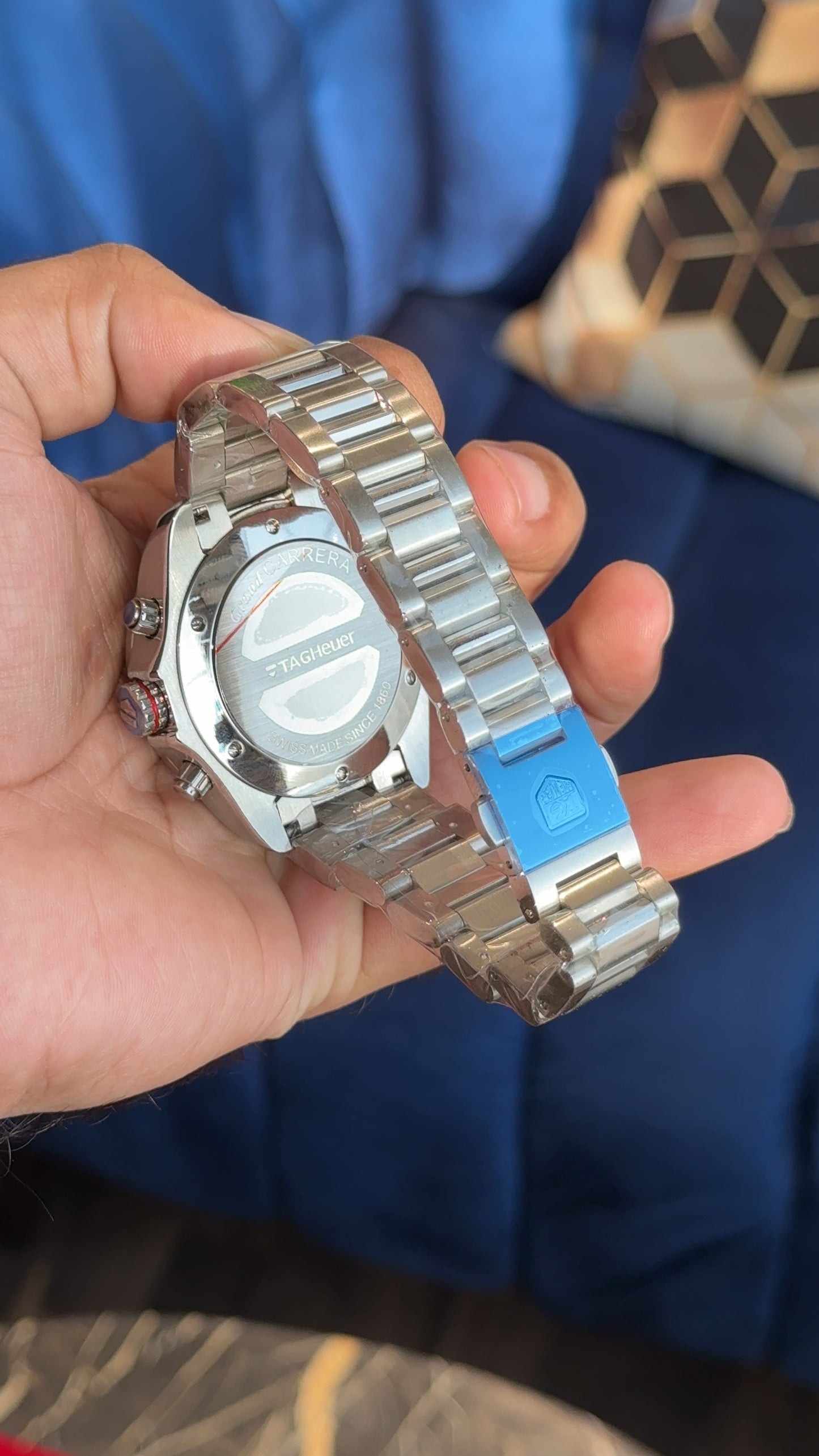 Carrera | Calibre 17 | Silver Chain | Blue Dial