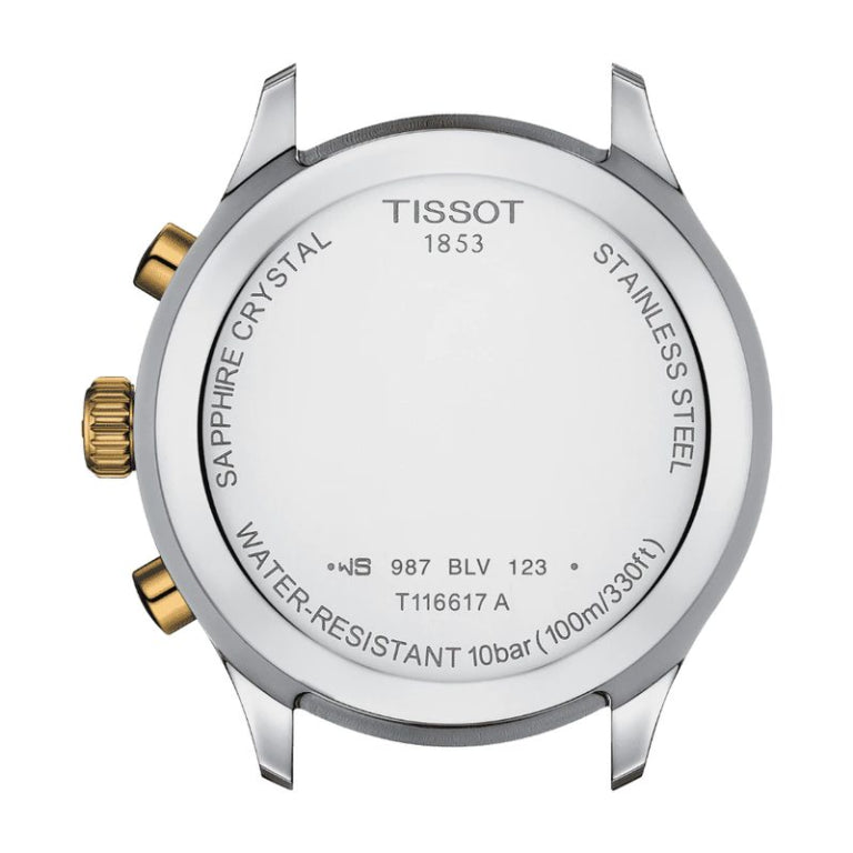 TISSOT Men’s Quartz Swiss-Made Two-tone Stainless Steel Champagne Dial 45mm Watch T116.617.22.021.00