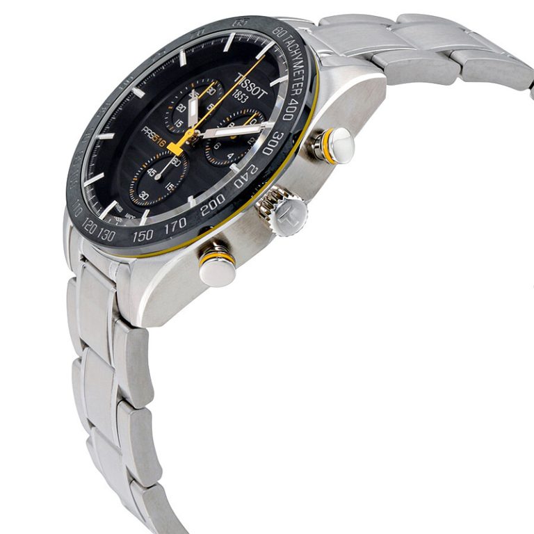 TISSOT Men’s Quartz Swiss Made Grey Stainless Steel Black Dial 42mm Watch T100.417.11.051.00