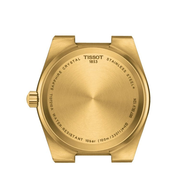 TISSOT PRX Unisex Quartz Swiss Made Gold Stainless Steel Gold Dial 35mm Watch T137.210.33.021.00