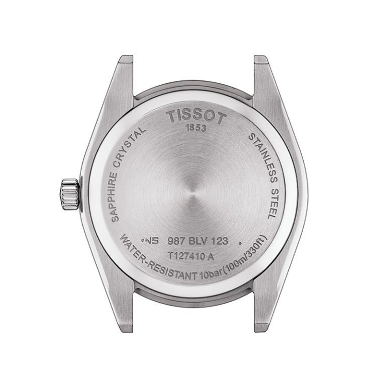 TISSOT Men’s Swiss Made Quartz Black Leather Strap Black Dial 40mm Watch T127.410.16.051.00