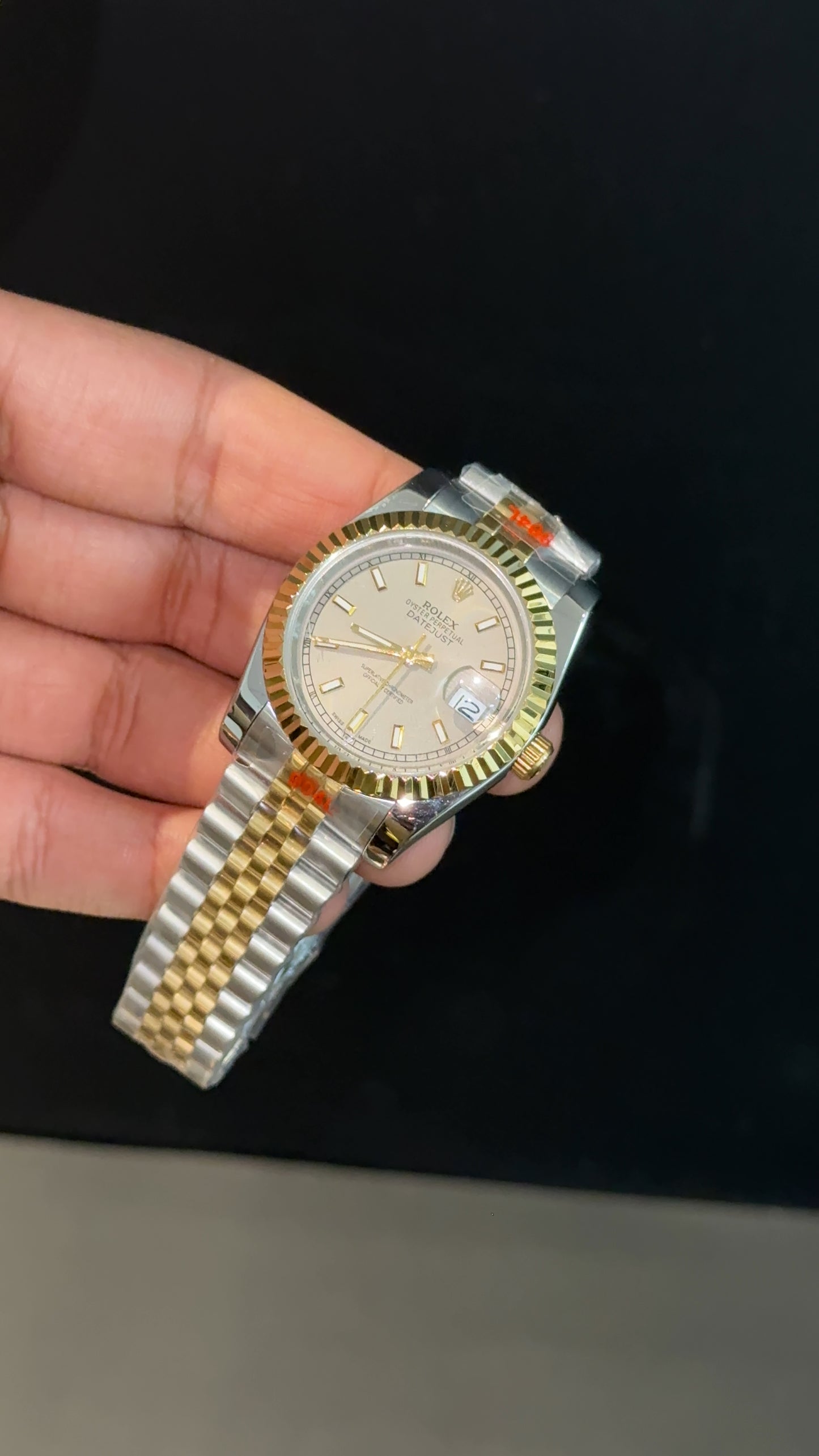 DateJust | 36mm | Gold Two Tone | Grey Dial