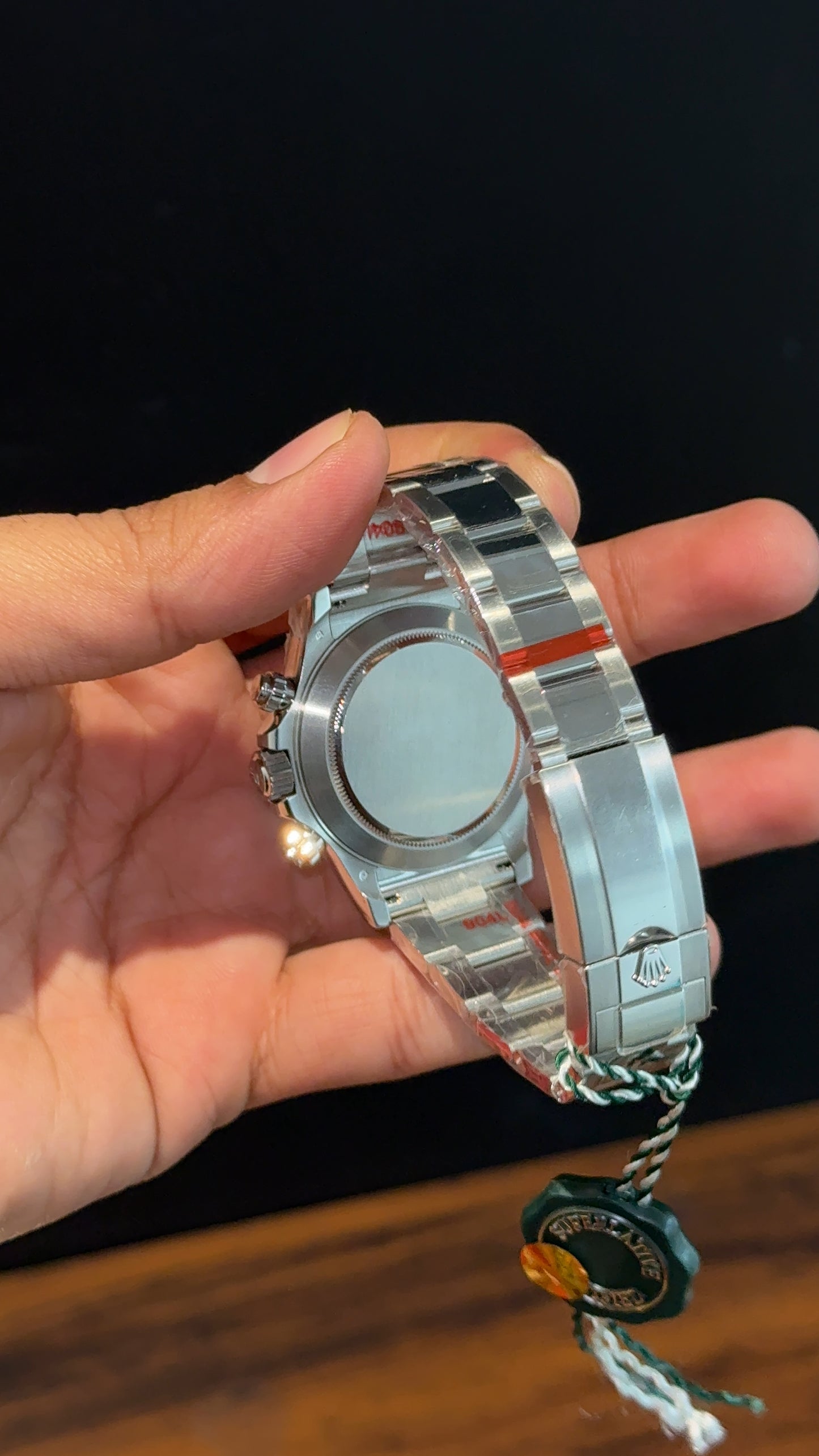 Executive Daytona | Silver Chain | Black Chrono | White Dial