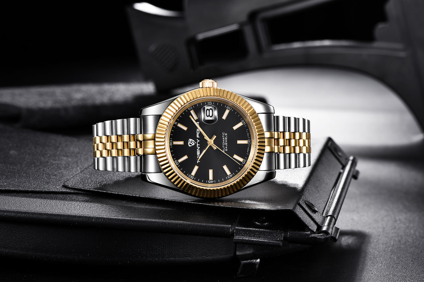 Twenty Four TF-2465 DateJust | Gold Two tone | Black Dial