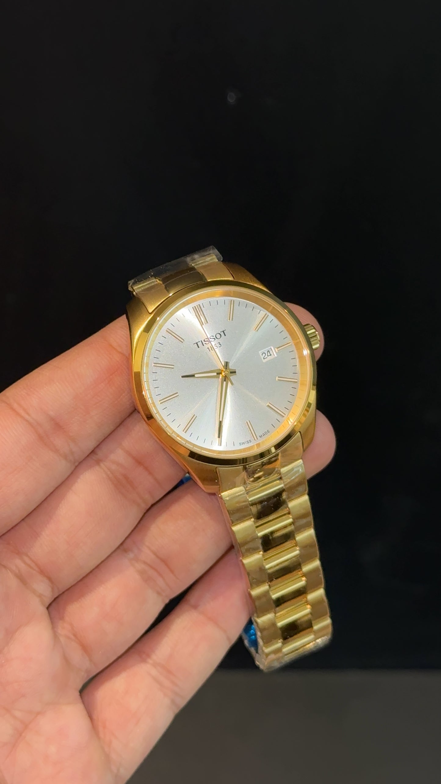 Tissot | Gold Oyester Chain | White Dial