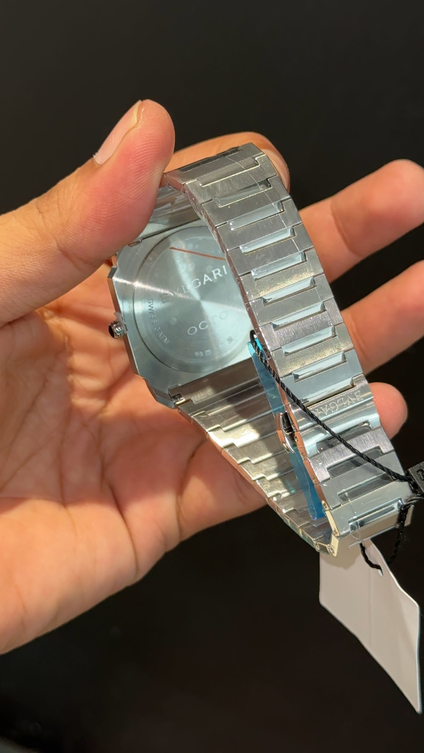 Bvlgari | Silver Chain | Blueish Dial