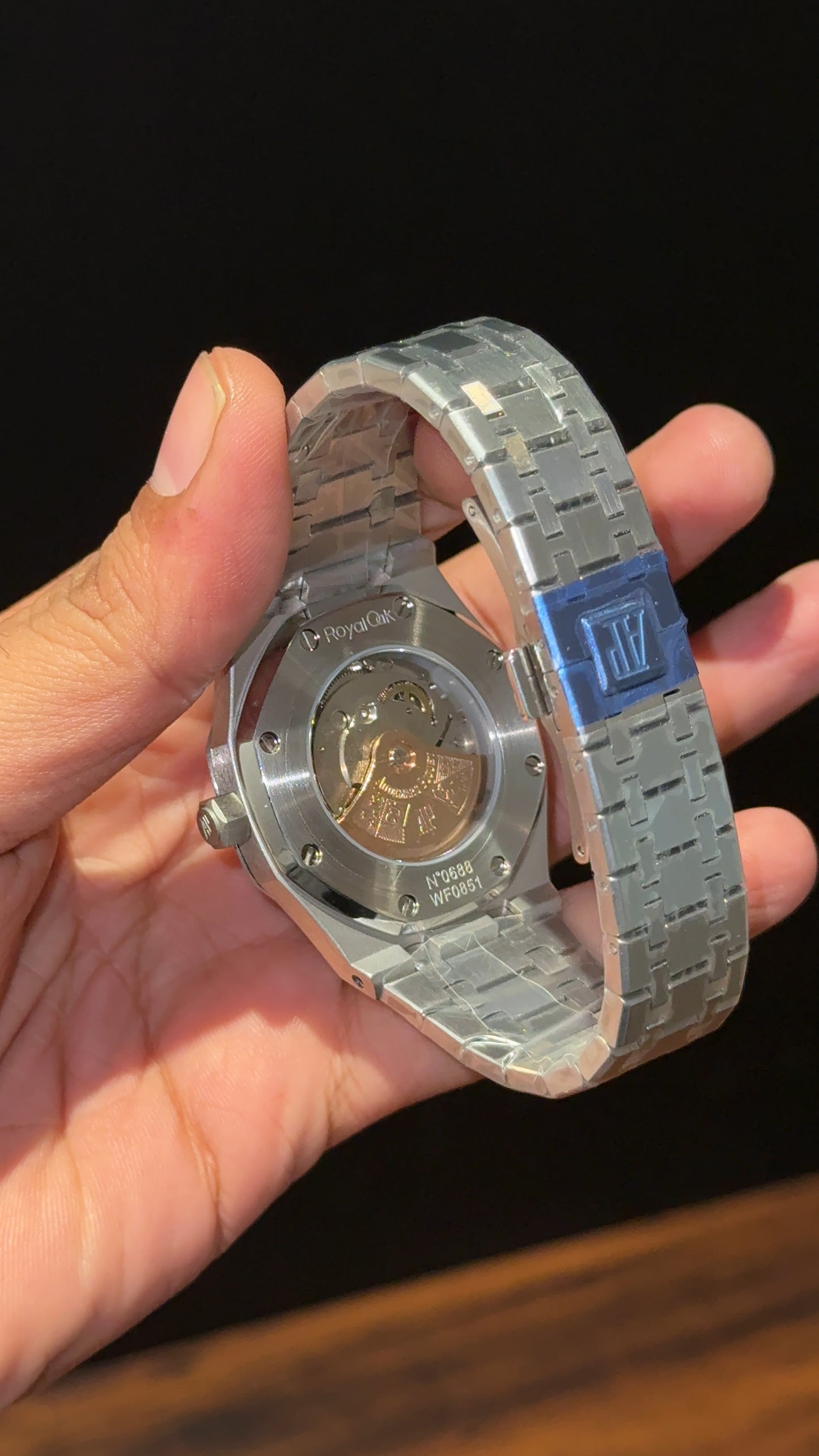 AP Auto | Silver Chain | Blue Dial