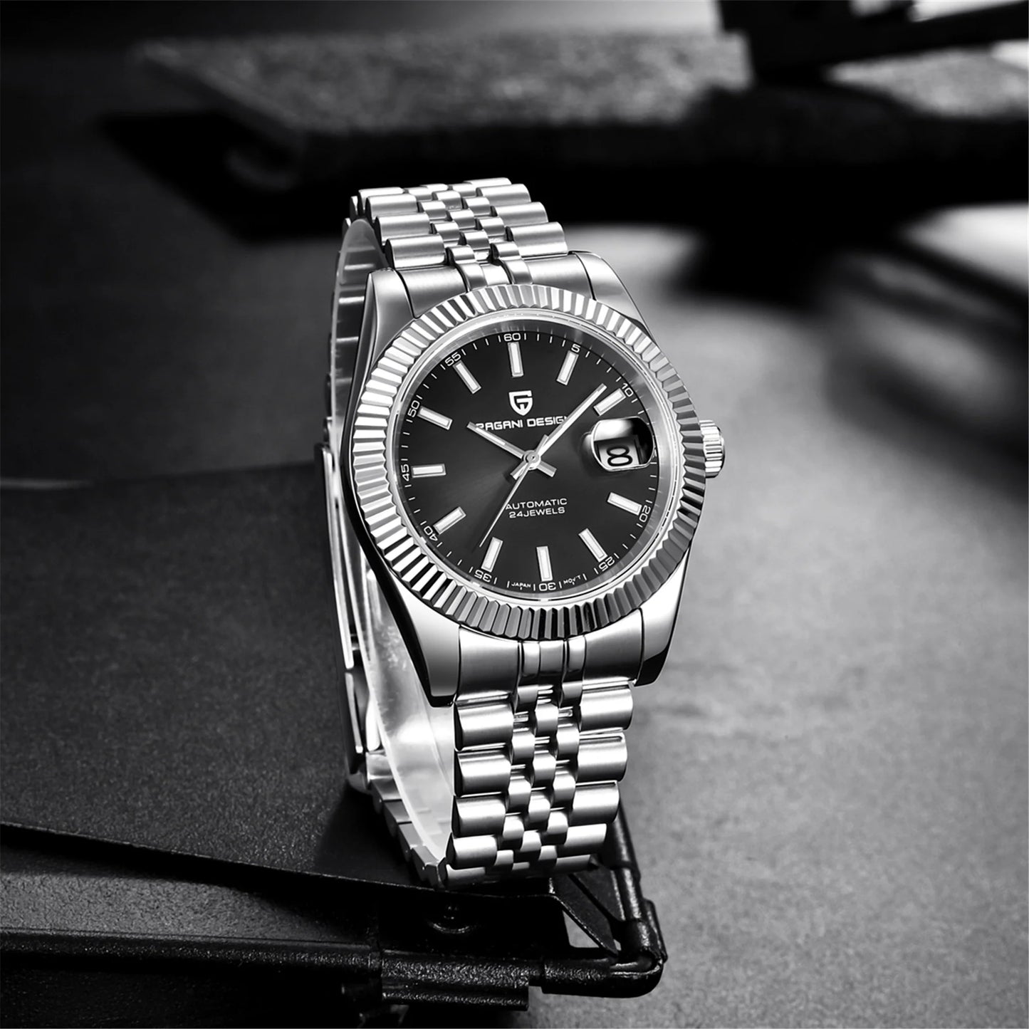 Pagani Design Datejust Black PD-1645