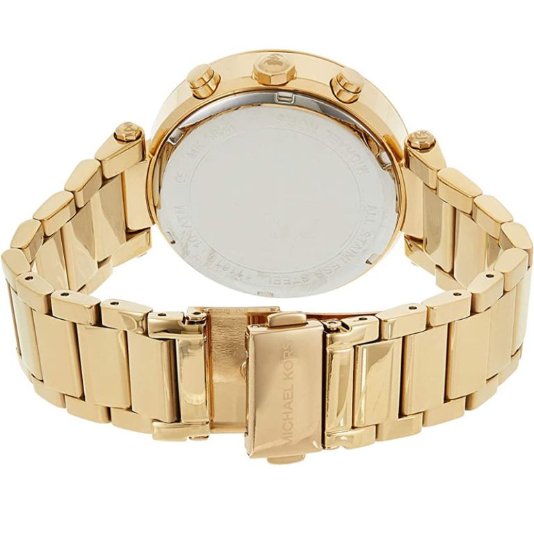 Michael Kors Women’s Quartz Gold Stainless Steel Crystal Pave Dial 39mm Watch MK5856