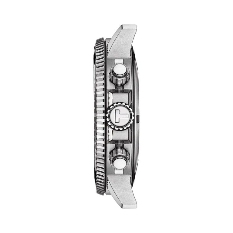 TISSOT Men’s Quartz Swiss Made Black Silicone Strap Red Dial 45mm Watch T120.417.17.421.00