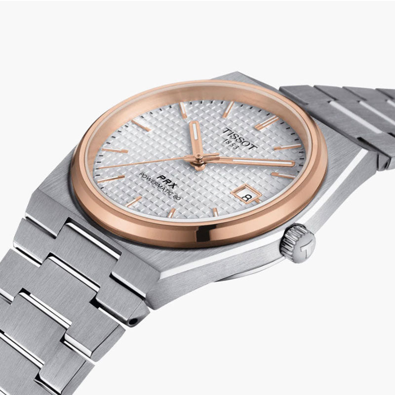 TISSOT PRX Men’s Swiss Made Powermatic Silver Stainless Steel Silver Dial 40mm Watch T137.407.21.031.00