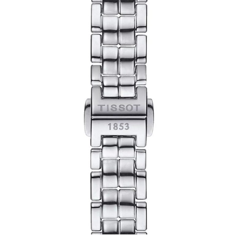 Tissot Women’s Quartz Swiss Made Silver Stainless Steel Black Mother Of Pearl Dial 30mm Watch T094.210.11.121.00