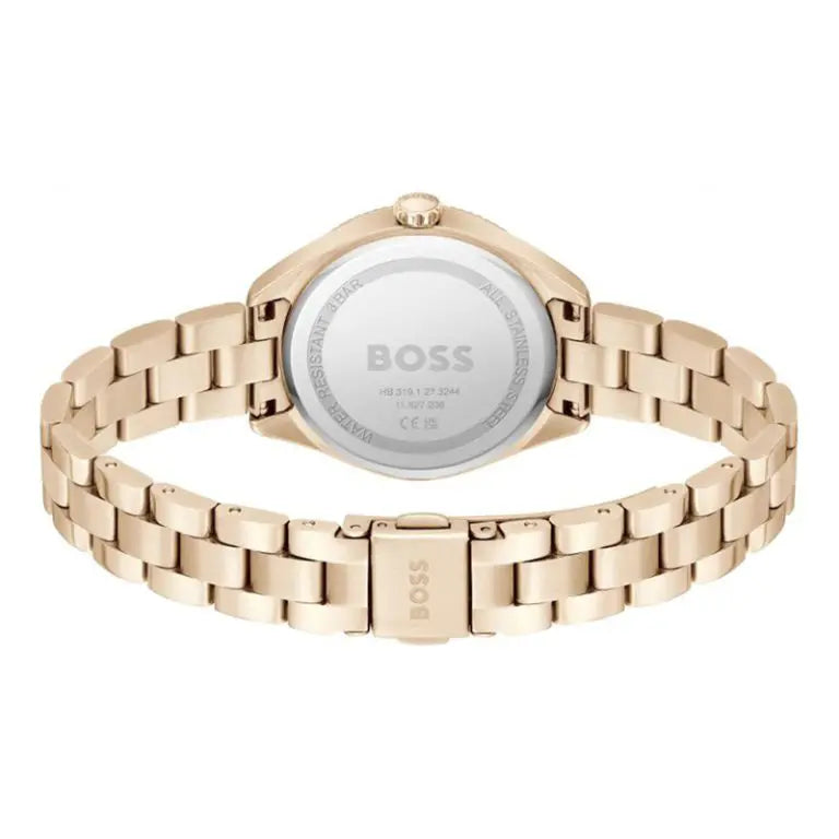 Hugo Boss Women’s Quartz Rose Gold Stainless Steel Sage Red Dial 32mm 1502728