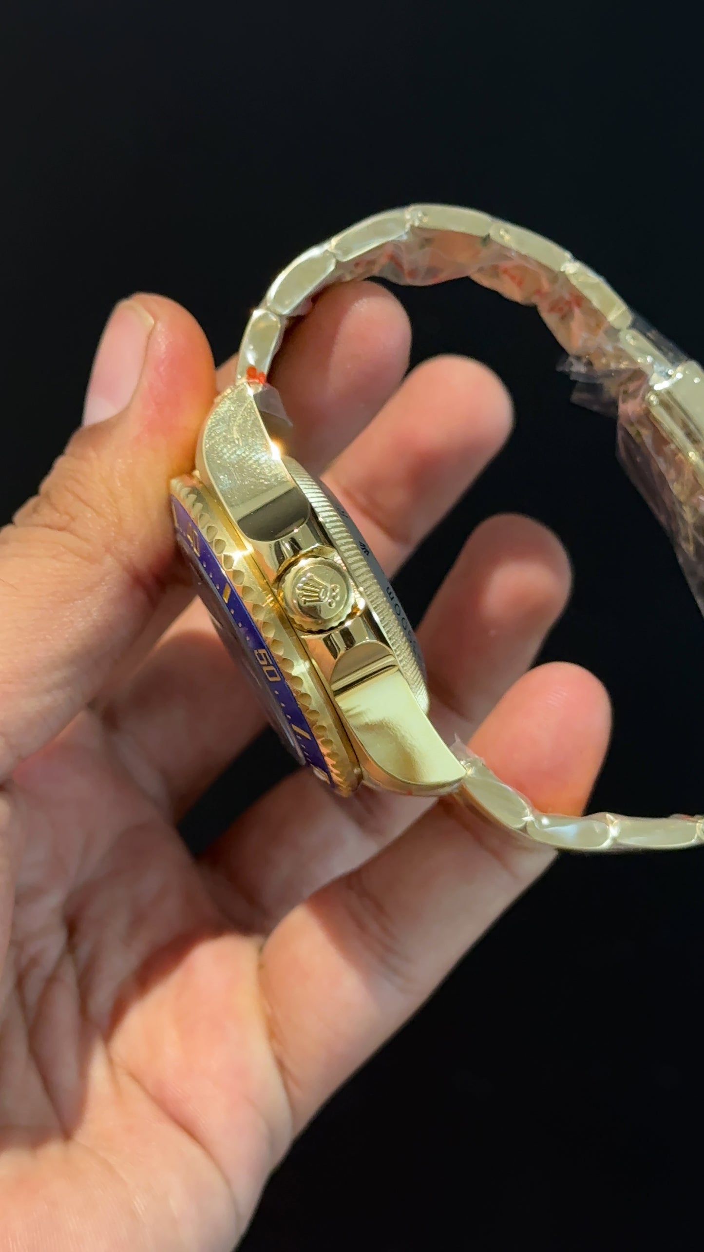 DeepSea | Gold Chain | Blue Dial