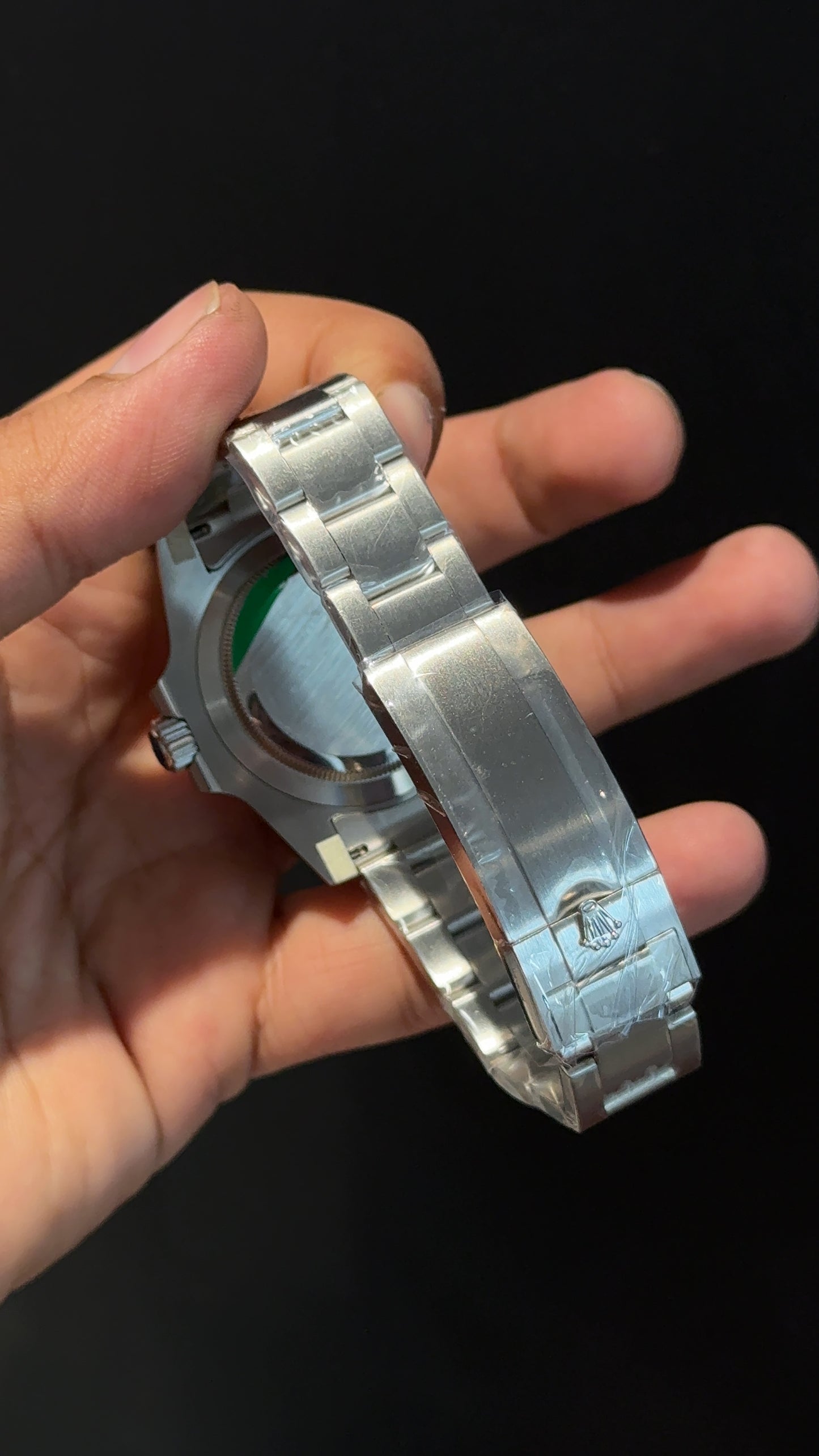 Premium Submariner | Silver Chain | Green Bezel | Green Dial