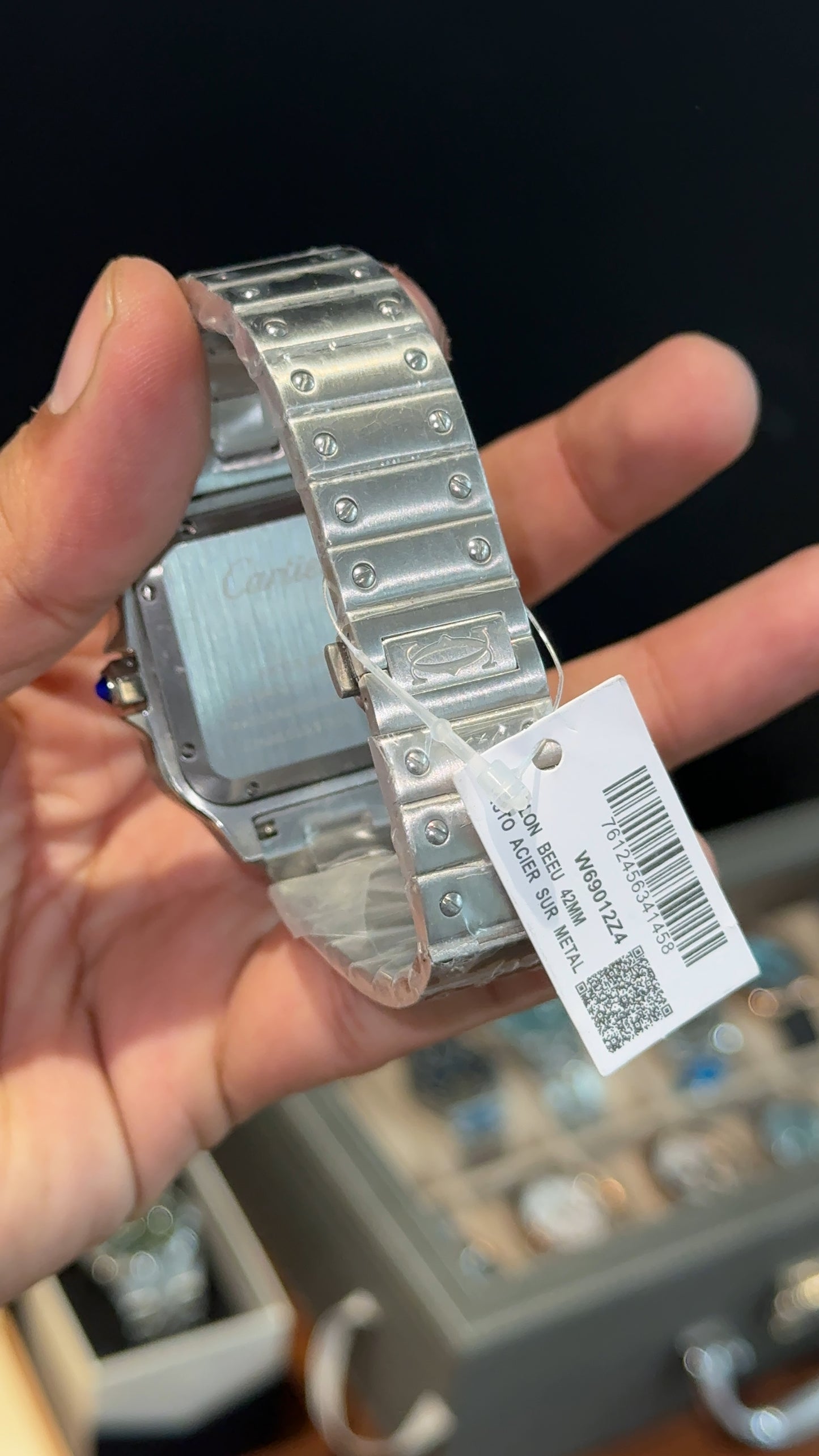 Santos | Silver Chain | White Dial