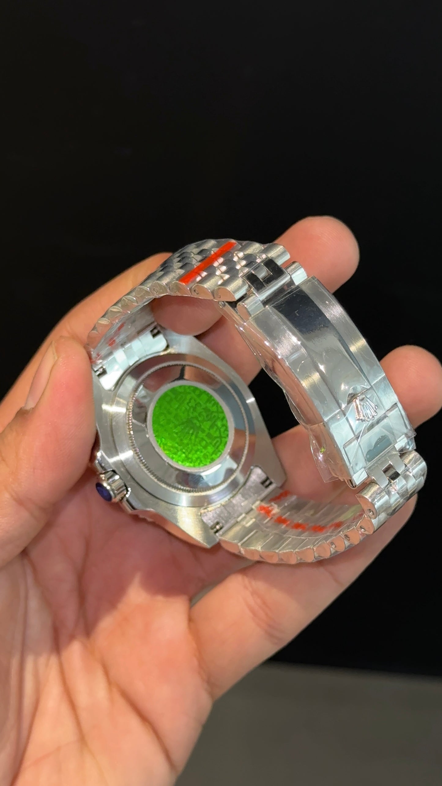 GMT Pepsi | Silver Jubilee Chain | Black Dial