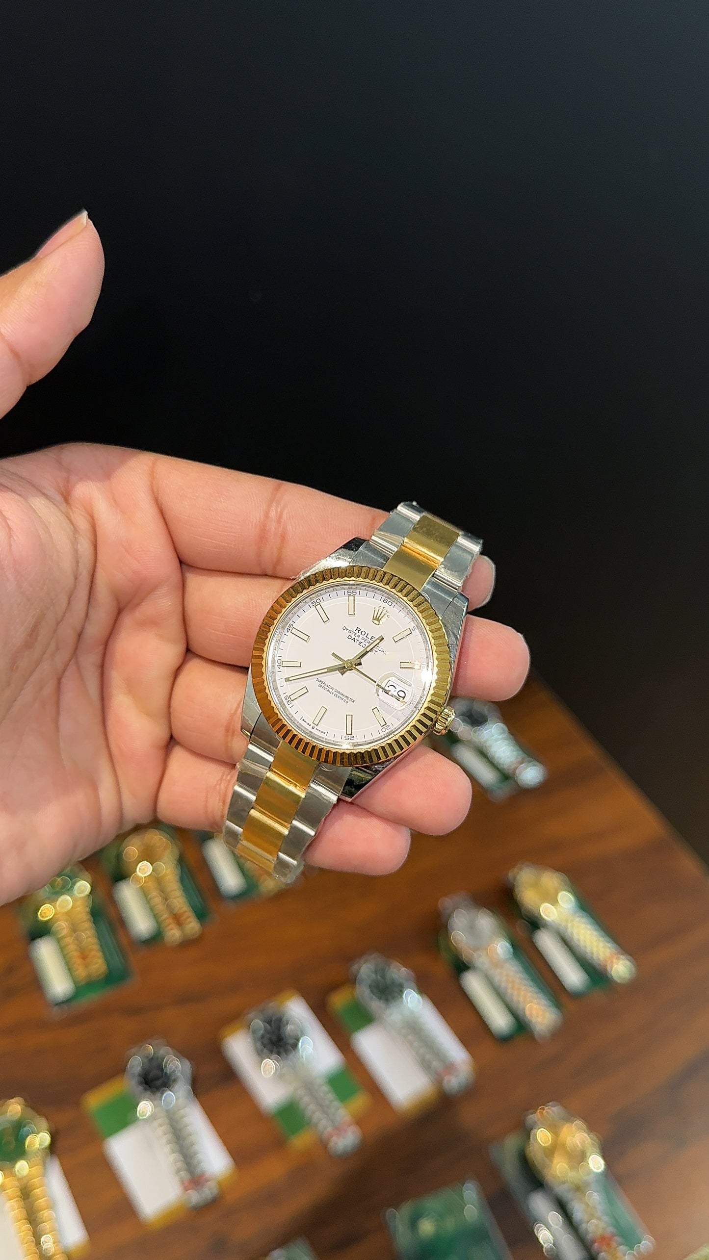 Premium Datejust | 40mm | Gold Two Tone Oyester | White Dial