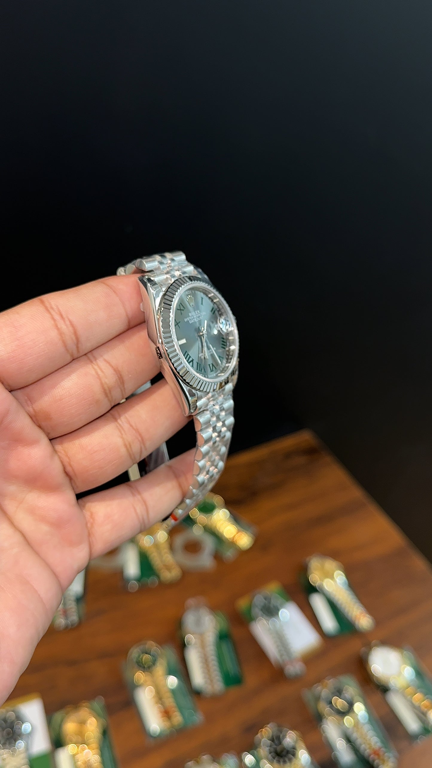 Premium Datejust | 40mm | Silver Chain | Wimbledon Dial