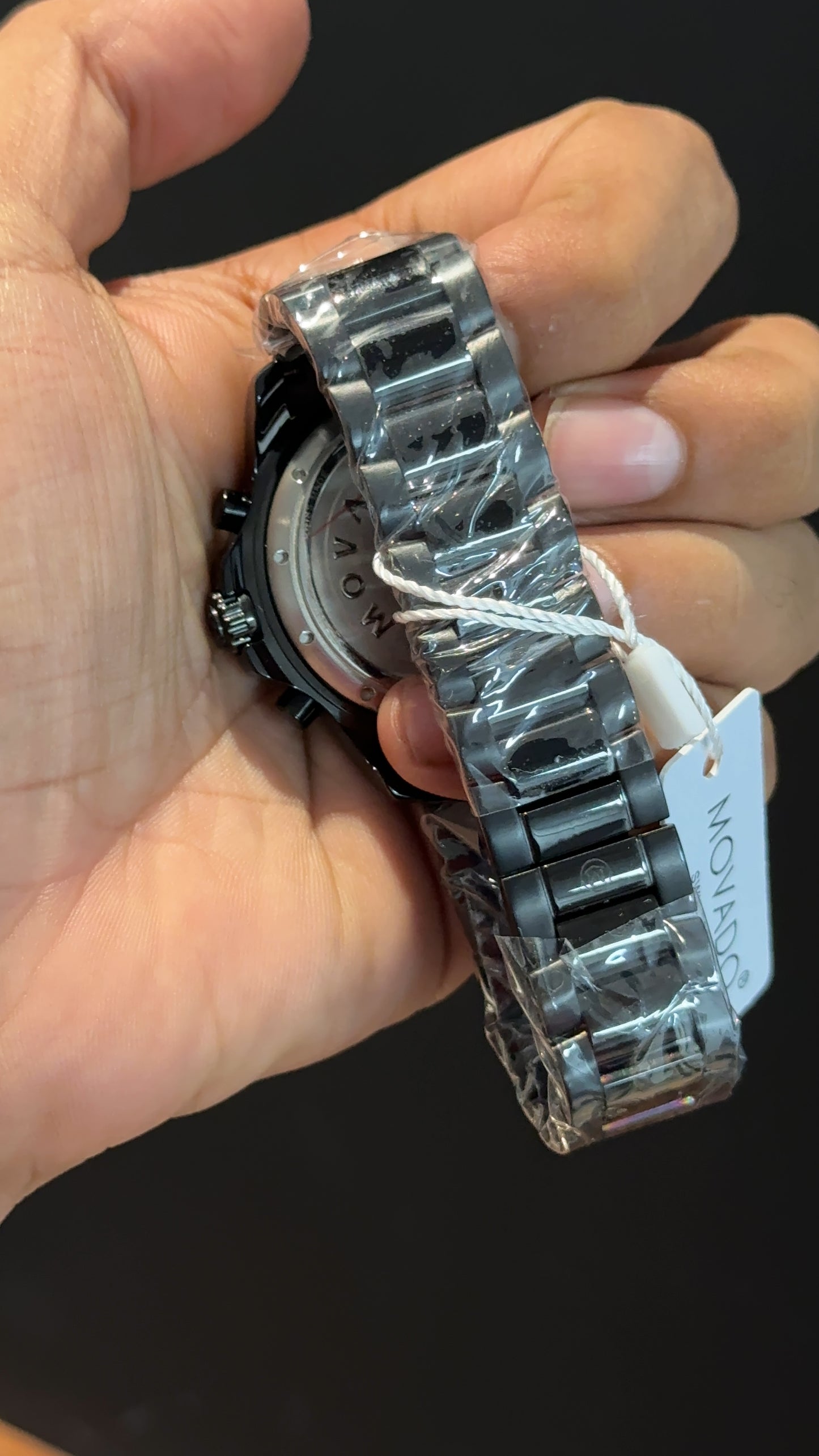 Movado | Black Chain | Black Bezel | Chrono | Black Dial