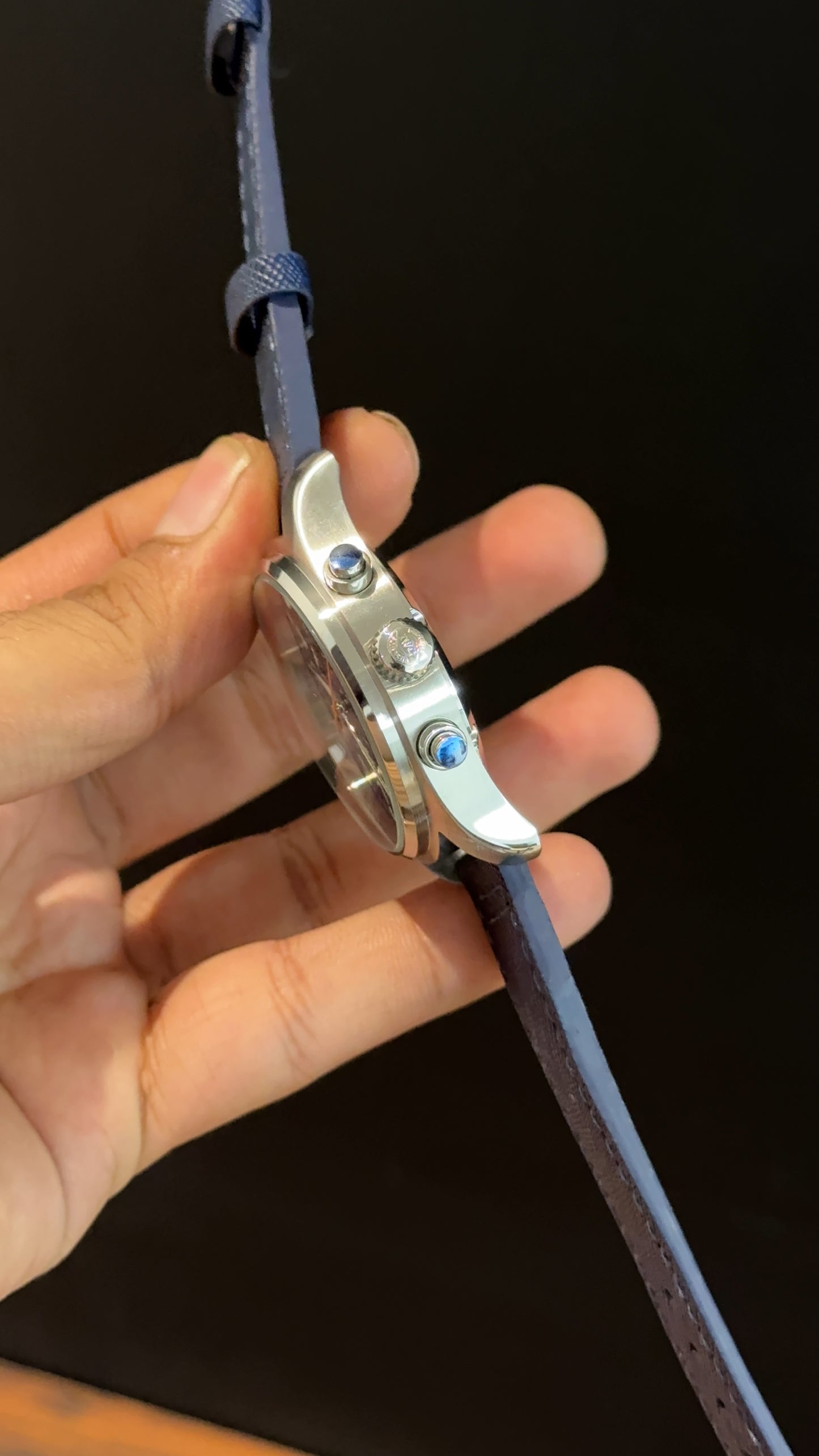 IWC | Blue Fabric Strap | Silver Case | Chrono | Blue Dial