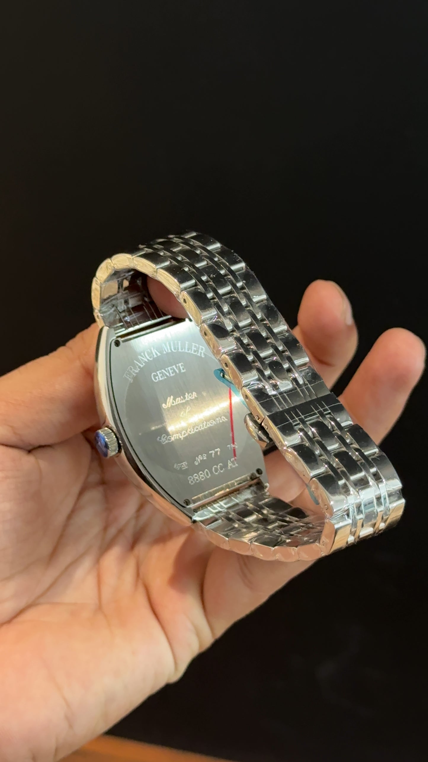 Franck muller | Silver Chain | Black Dial