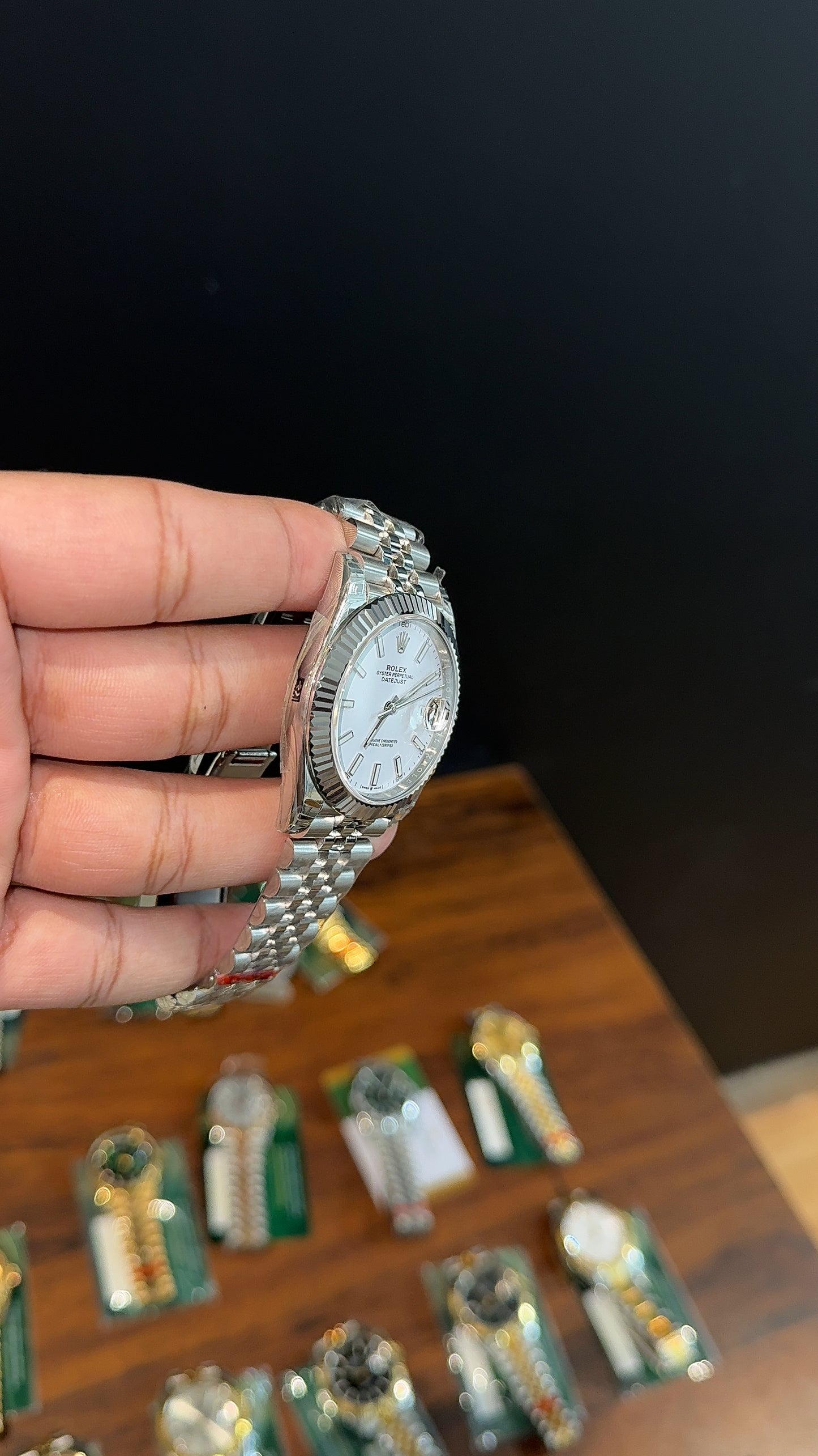 Premium Datejust | 40mm | Silver Chain | White Dial