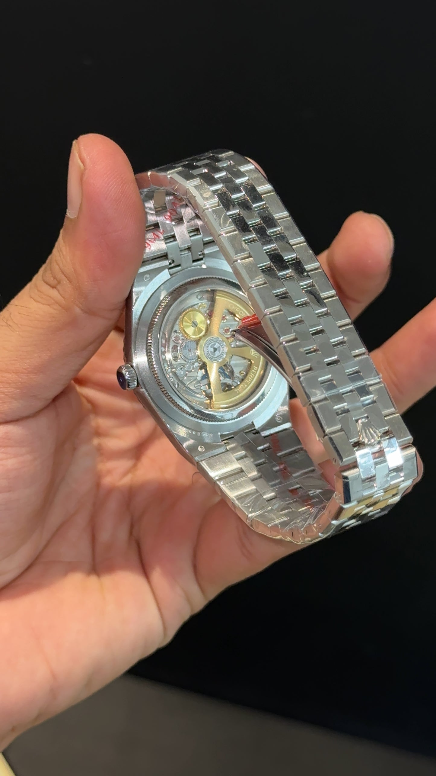 Premium Land Dweller | Silver Chain | White Dial