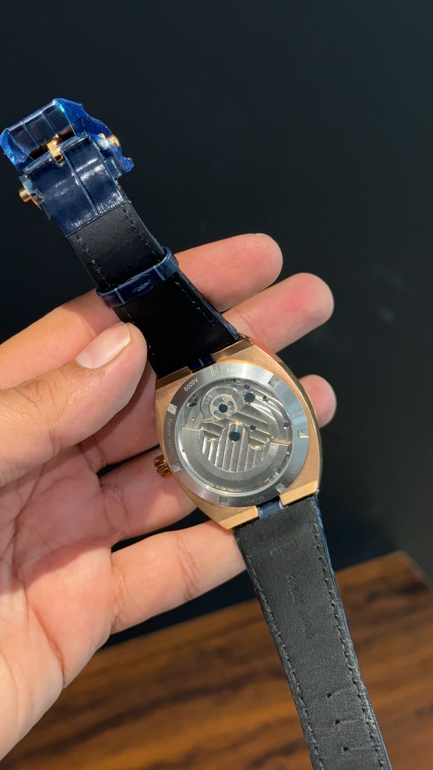 Vacheron Constantin | Rose | Blue Leather Strap | Tourbillon | Shaddy Blue Dial