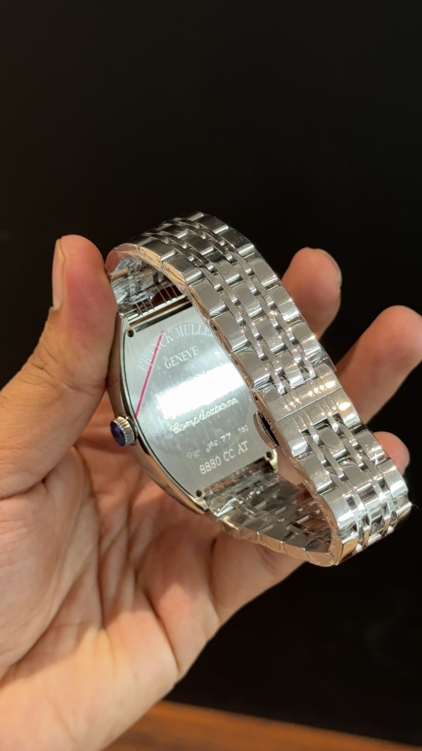 Franck muller | Silver Chain | Black Pendulum Dial