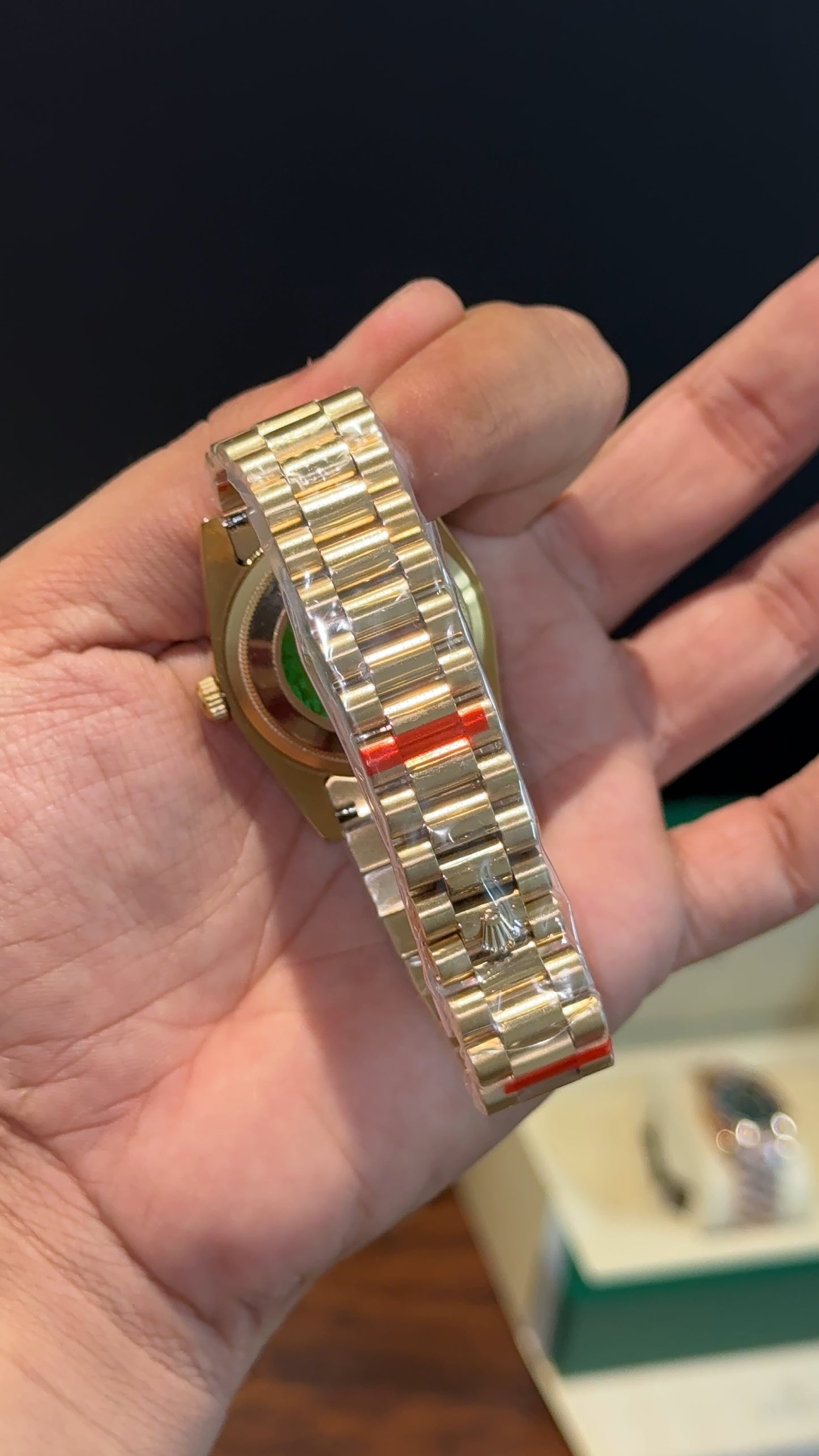 DayDate | 36mm | Gold Chain |  Diamond Digit | Black Dial