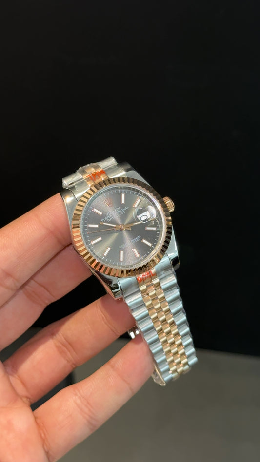 DateJust | 36mm | Rose Two Tone | Grey  Dial