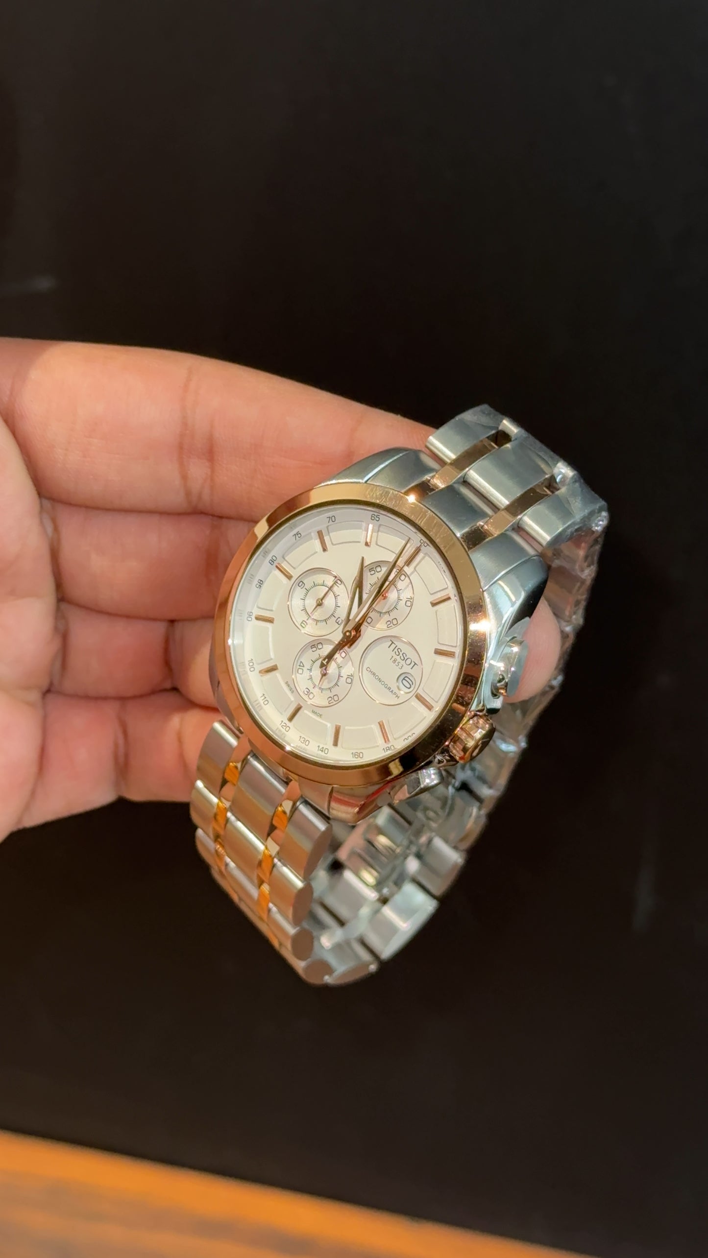 Tissot | Rose Two Tone Oyester | Chrono | White Dial